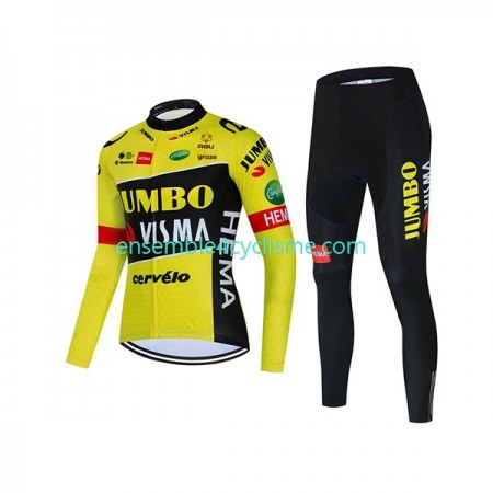 Tenue Maillot M/L + Collant Long 2022 Team Jumbo-Visma Femme N001